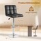 Modern Bar Stools Set of 2 with Back Support, Heavy-Duty Metal Base, Footrest, and Adjustable Height